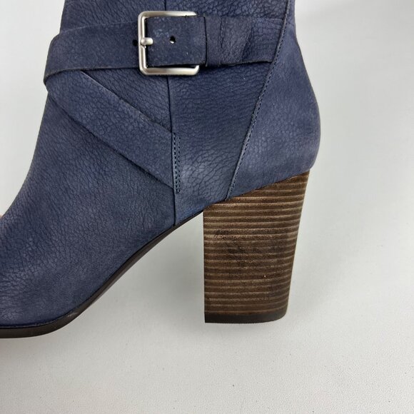 Cole Haan Womens Cassidy Strap Ankle Booties Blue Leather Block Heel size 9 - Picture 11 of 16